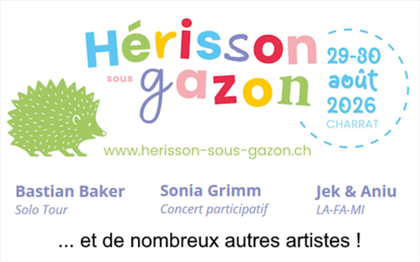Hérisson sous gazon