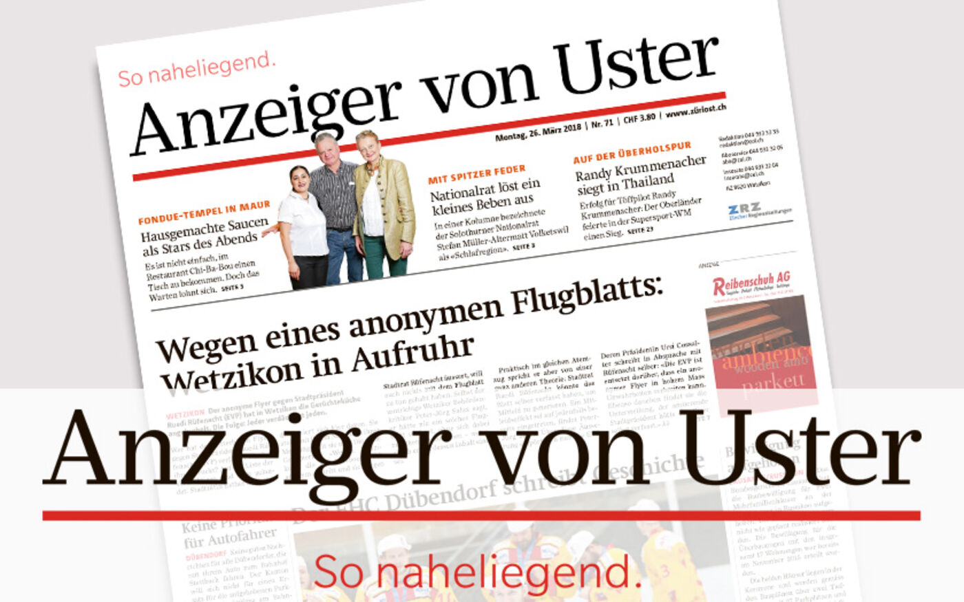 Anzeiger von Uster – E-Paper